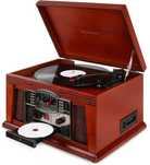 Gramofon Wieża Muzyczne Centrum 5w1 Retro RICATECH RMC200 CD MP3 FM/AM