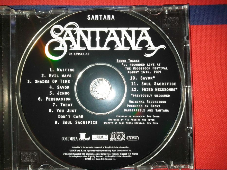 Santana "Santana" фирменный CD Made In The EU.