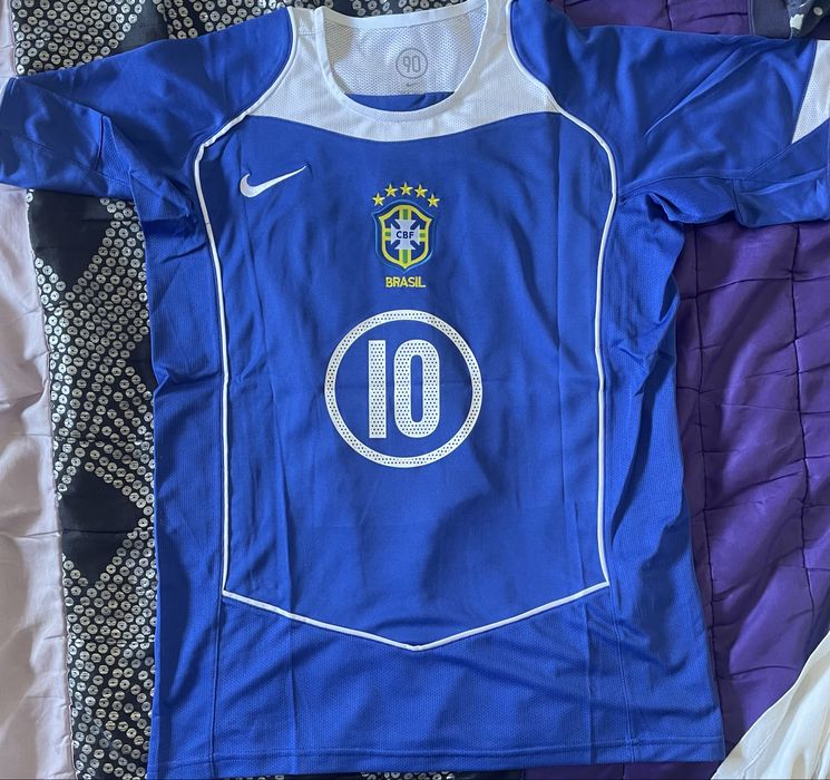 Camisola Alternativa Brasil 04/06- Ronaldinho 10