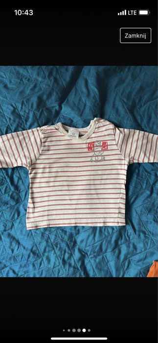 5 bluzeczek dla chłopca 68 cm