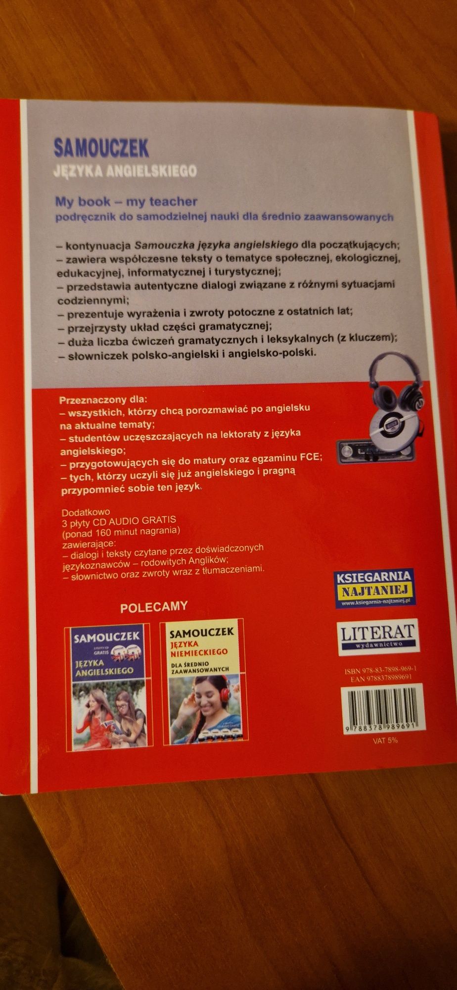 Samouczek j. ang. dla początkujących + średnio zaawansowanych 2 książk