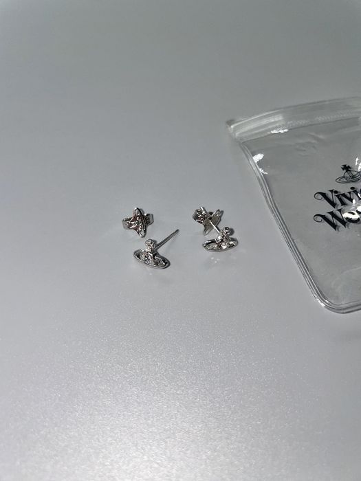 Vivienne Westwood orb Сережки кольє кулон серьги в стилі miu miu bas