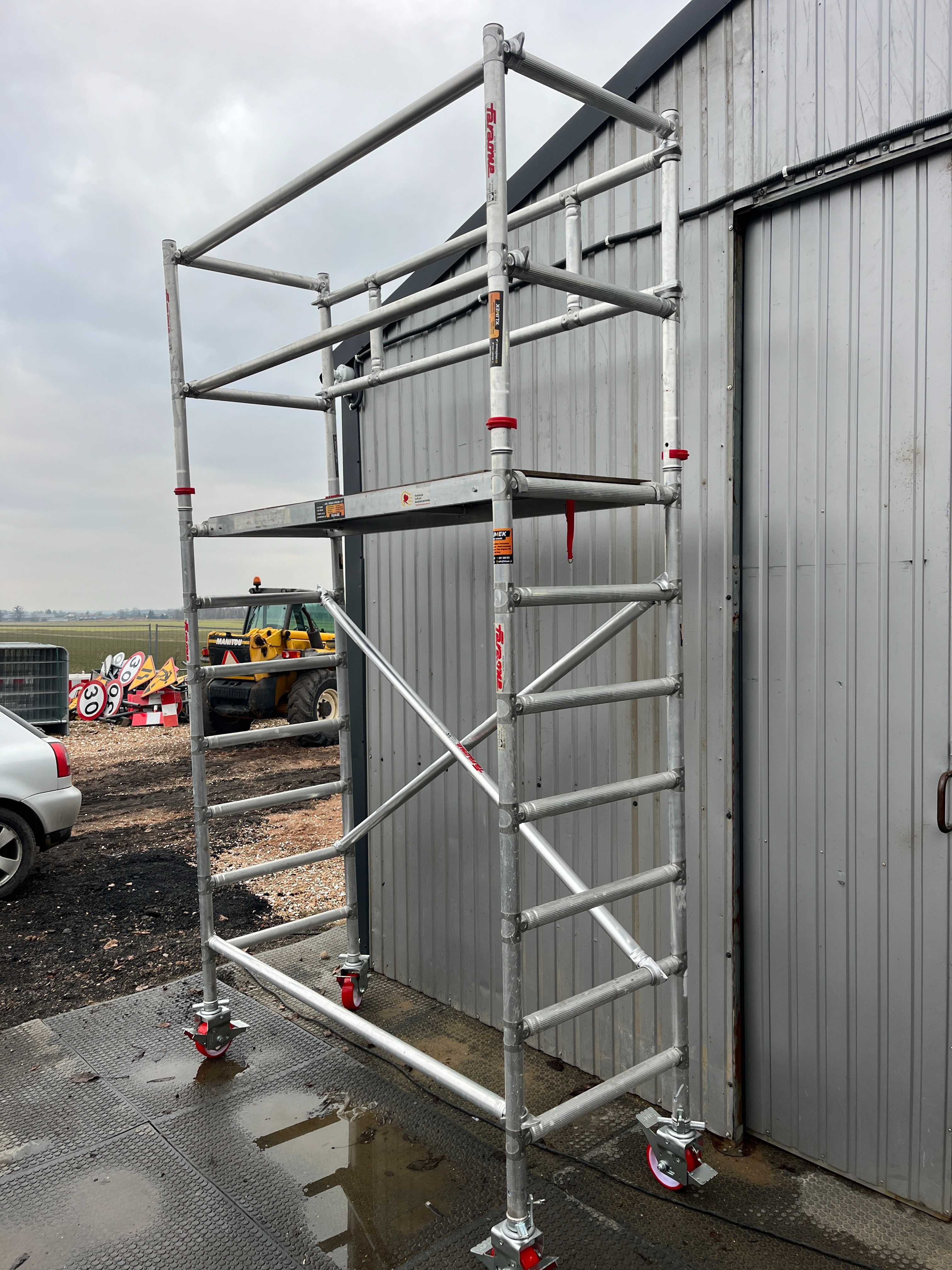 Rusztowanie Aluminiowe Jezdne FARAONE 0,75x1,80m Wysokość Rob. 4,40m