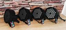 Zestaw 4szt Reflektor halogen sceniczny LED PAR 36x3W RGB pilot DMX
