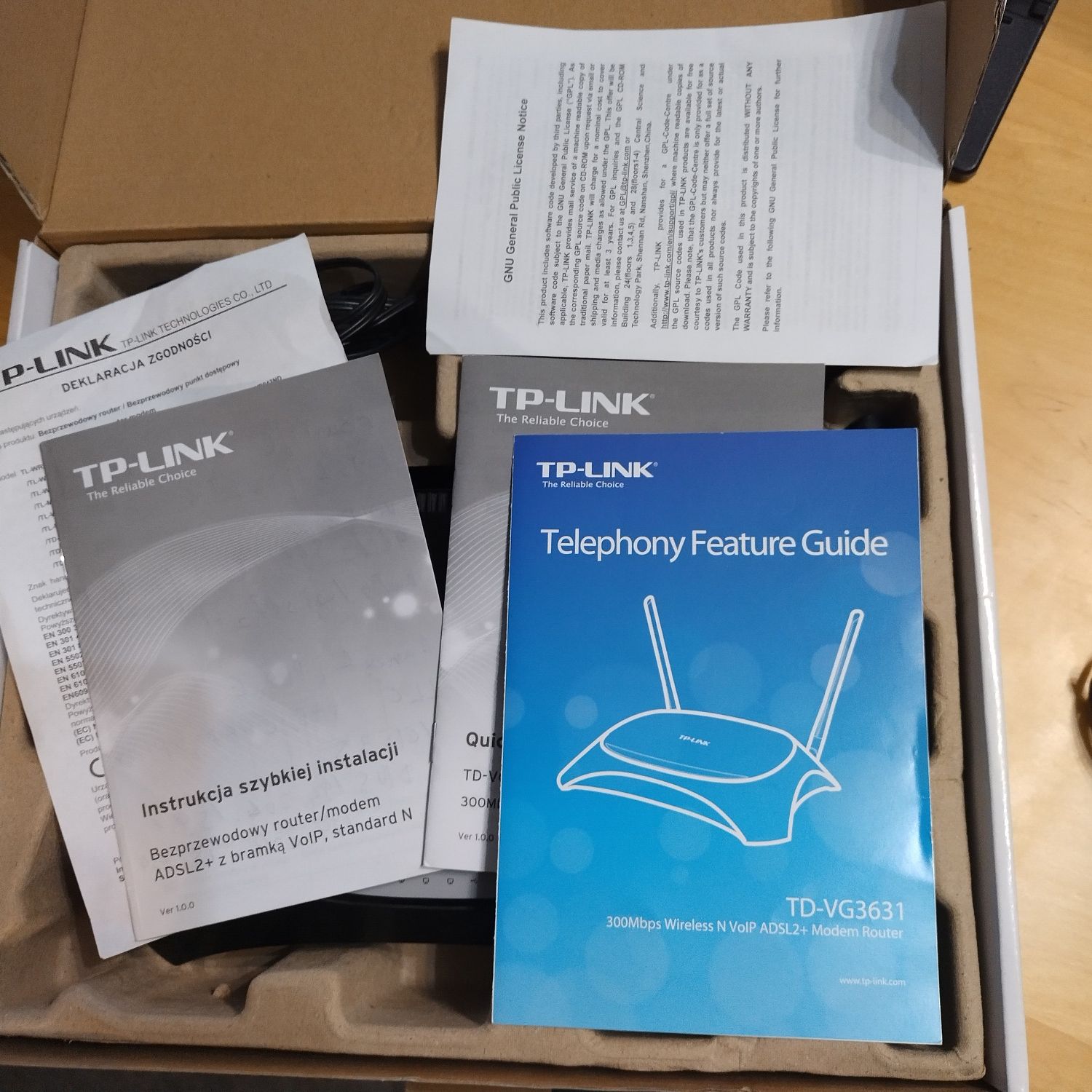 Router modem TP-Link TD-VG3631 z VoIP