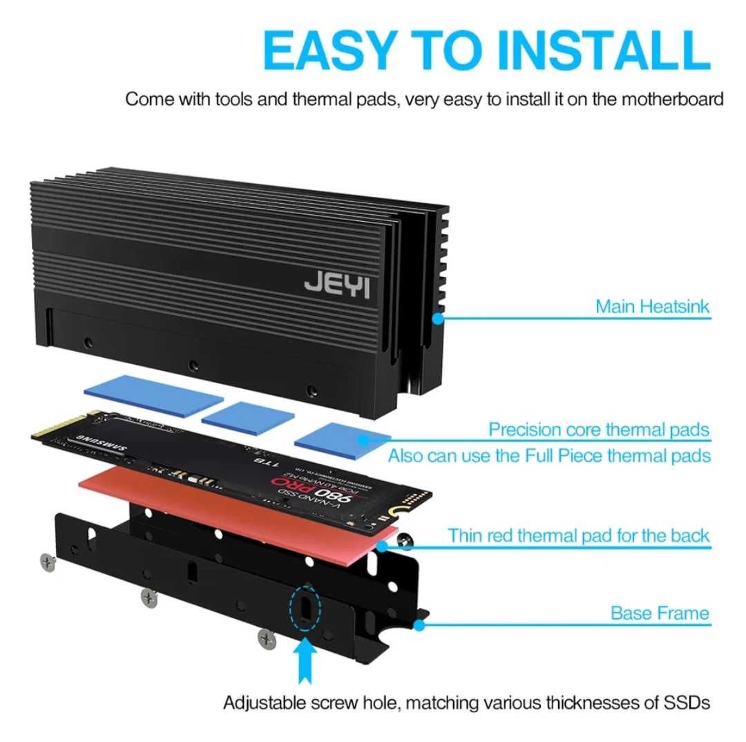 Radiator do dysku SSD PCIe NVMe M.2