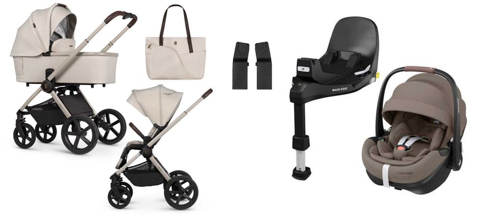 4w1 Venicci Upline 2 + Maxi Cosi Pebble 360Pro2 + baza