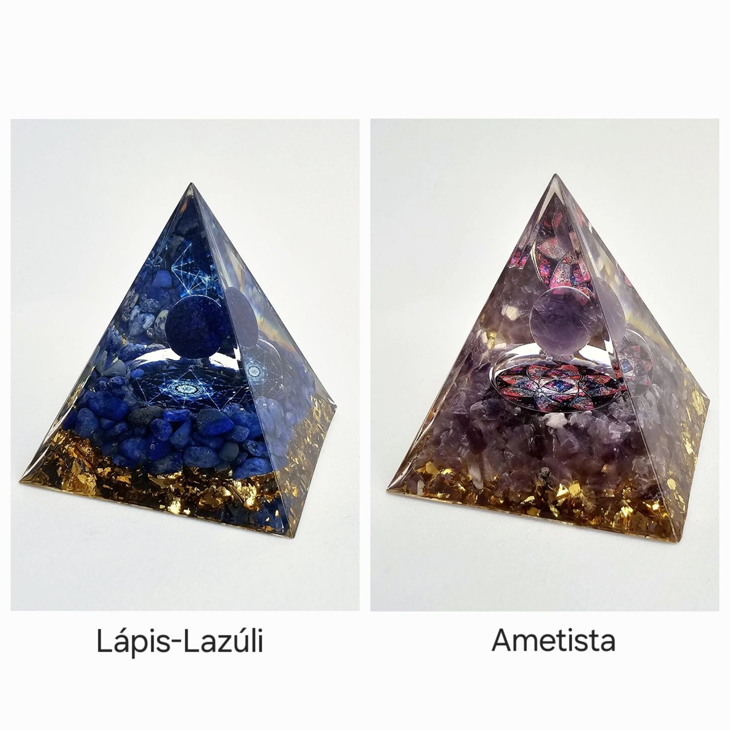 Pirâmides de Orgonite