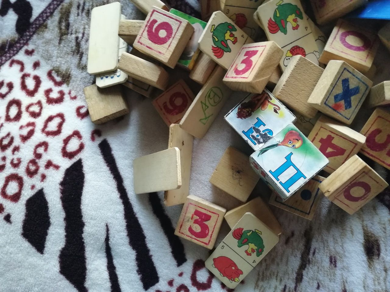 Кубики дерев'яні