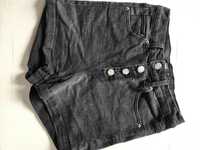 Чорні джинсові шорти