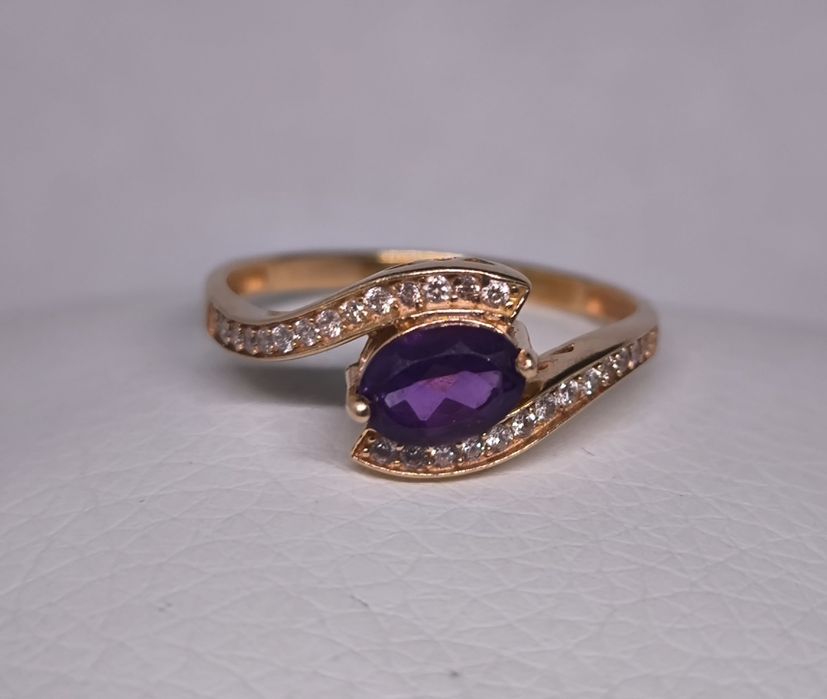 Кольцо золотое 20 размер