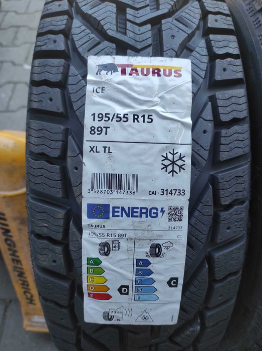 NOWE opony zimowe 4szt 195/55 R15 XL Taurus Ice WYSYŁKA MONTAŻ