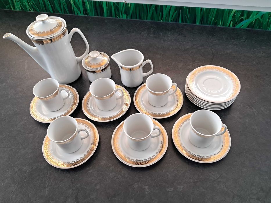 Serwis 6os. do kawy porcelana Włocławek