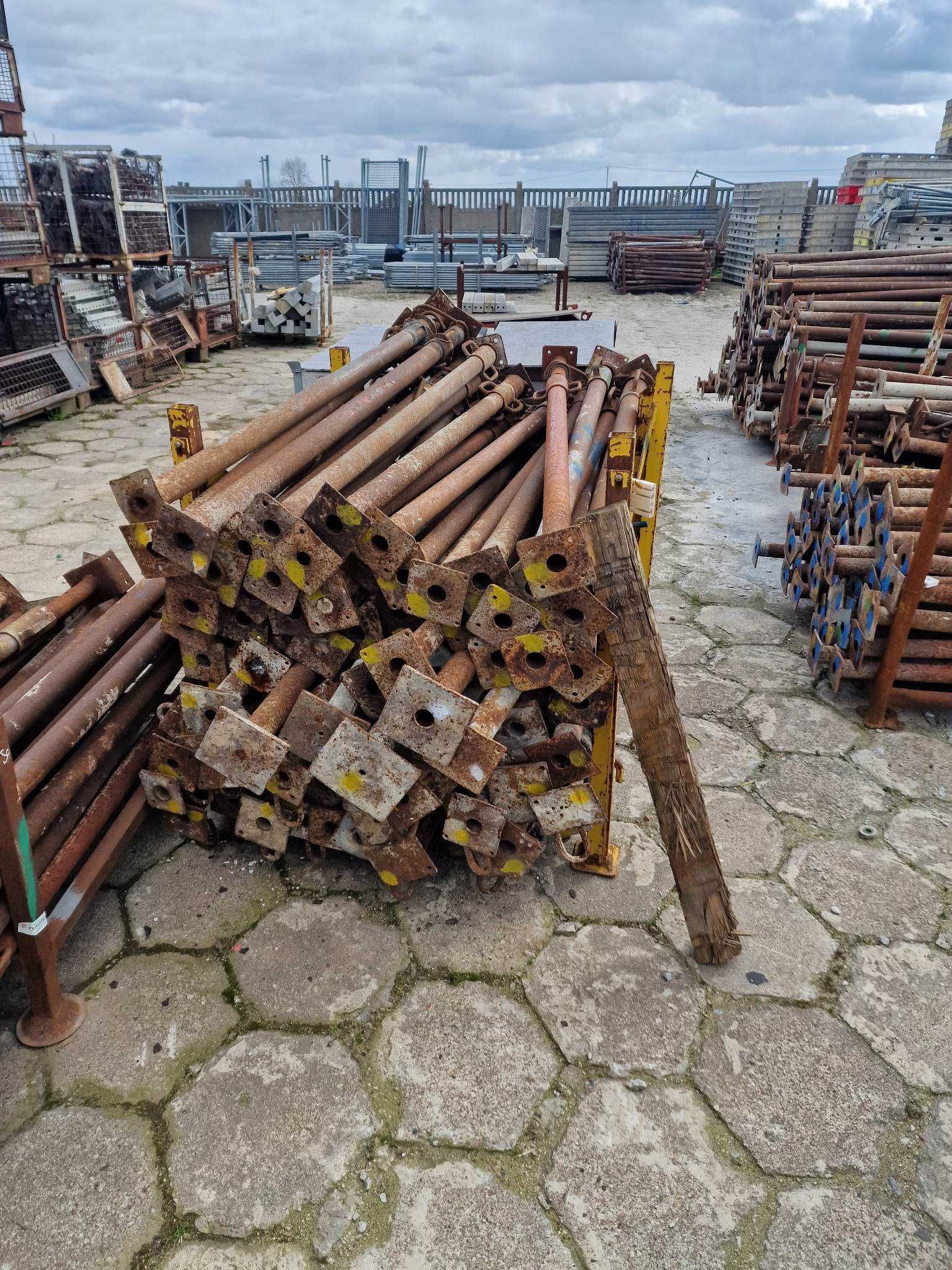 Stemple podpory szalunkowe lakierowane 1200szt mix wymiarów