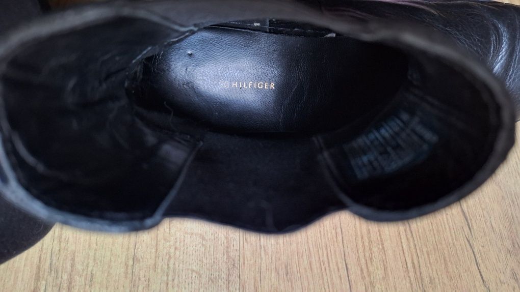 Sztyblety Tommy Hilfiger 39 skóra ryłko