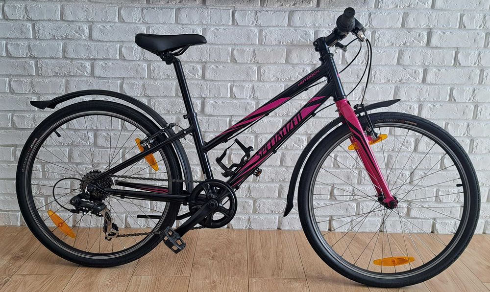 ROWER Specialized 24' Hotrock czarno-różowy