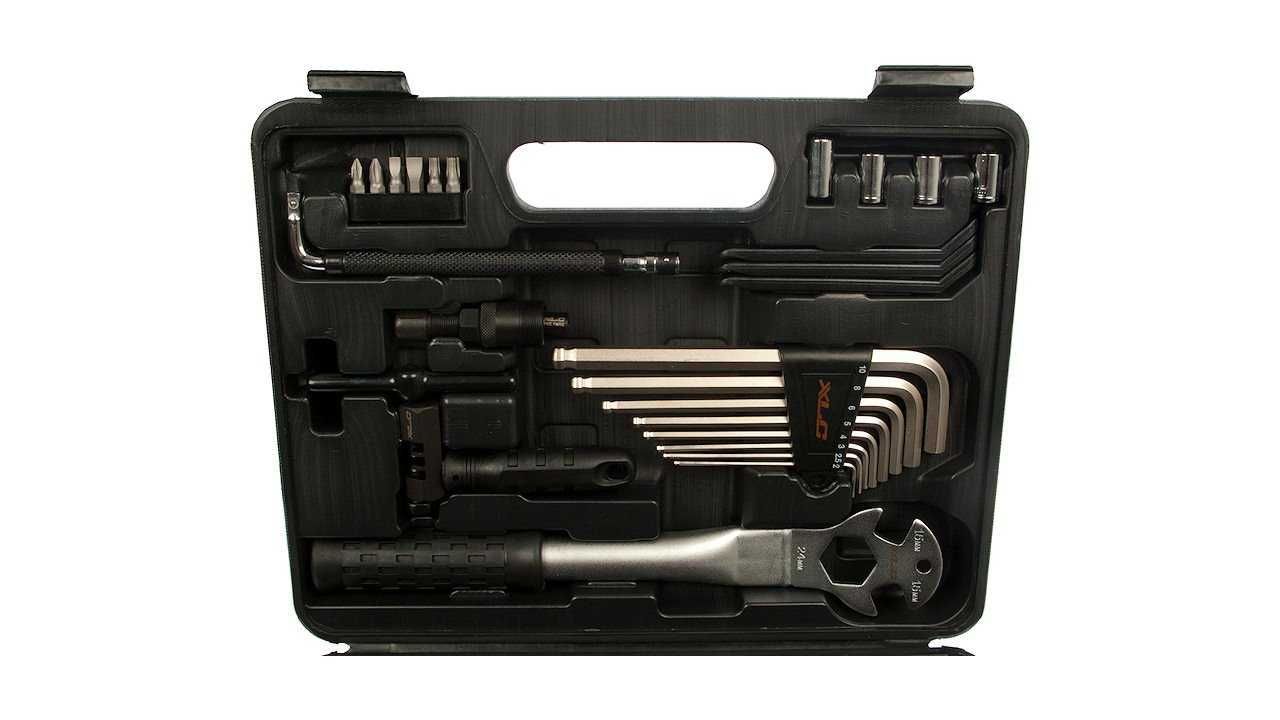 XLC TO-S61 walizka serwisowa narzędzia rowerowe 33 elementy