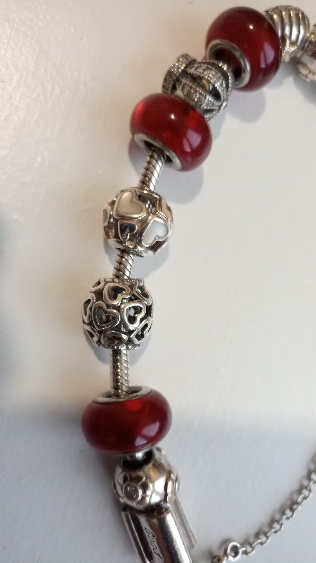 Pulseira e contas Pandora Ouro