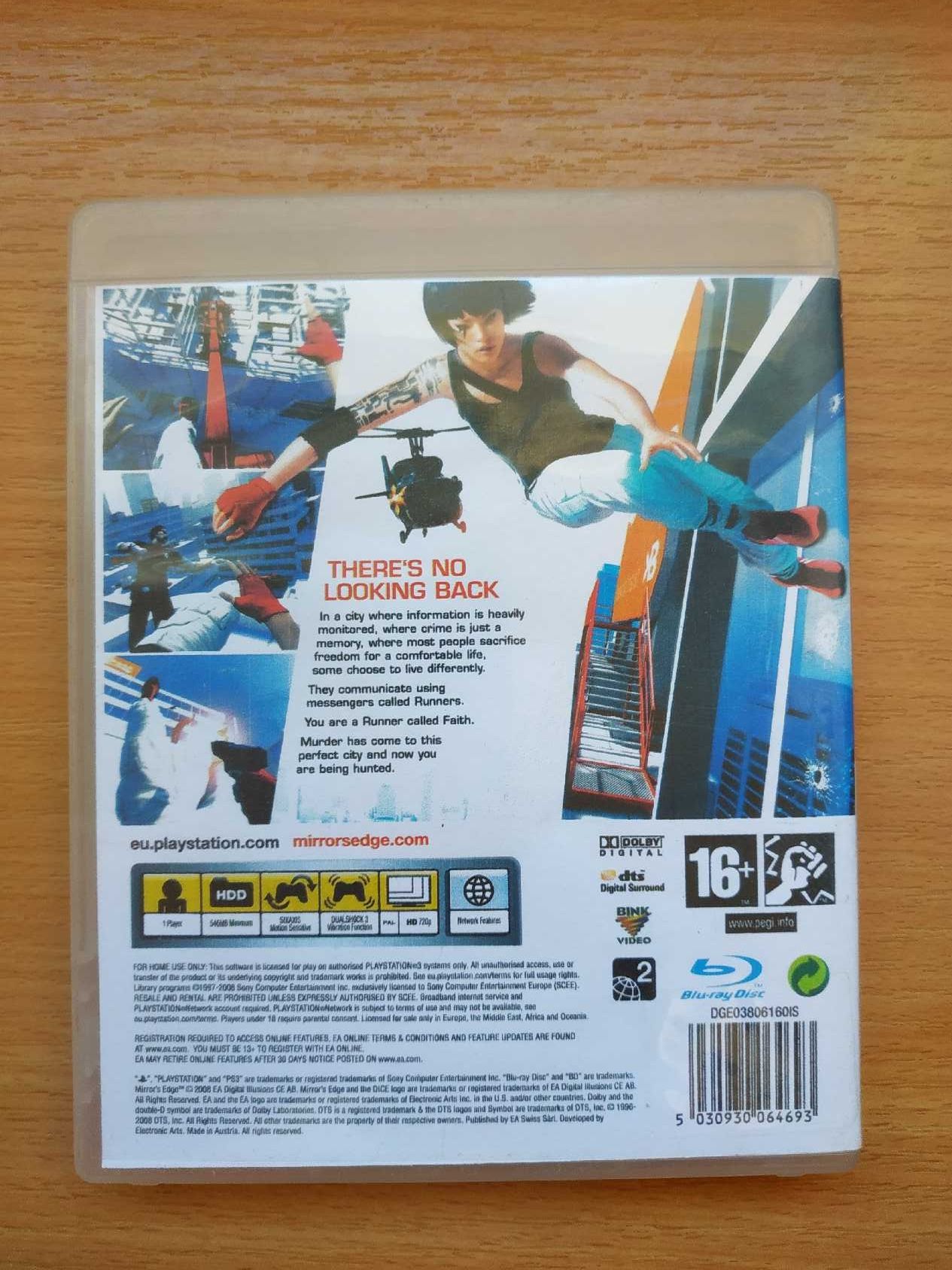 Mirrors Edge PS3, stan bardzo dobry, możliwa wysyłka