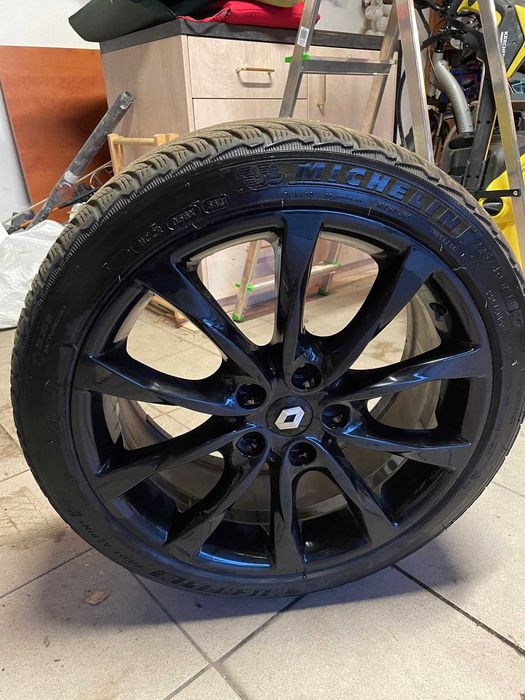 4 felgi OEM Renault Megane 3 RS opony zimowe michelin alpin 5