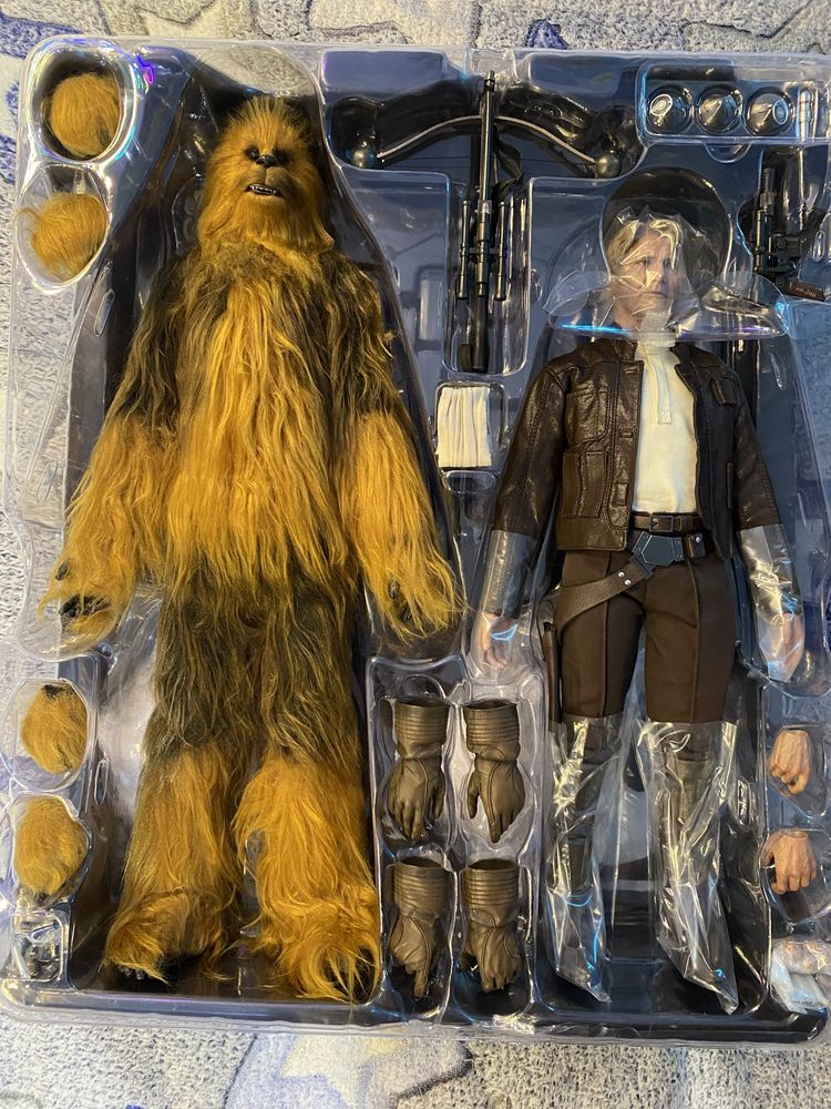 Фігурка 1/6 Hot Toys MMS 376 STAR WARS : TFA – Han Solo & Chewbacca