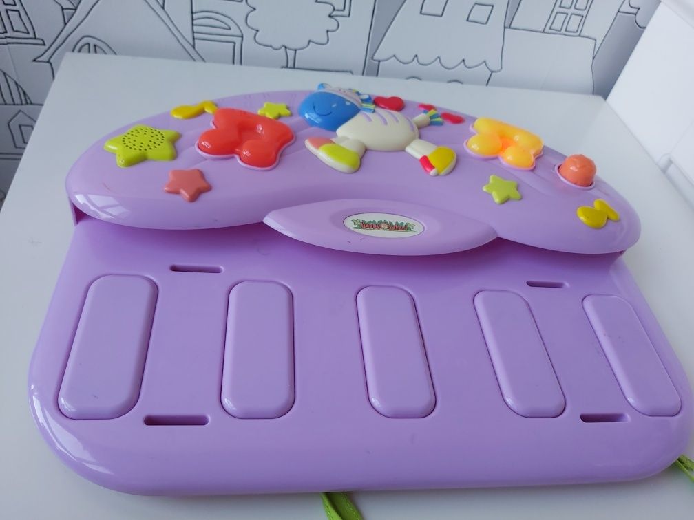 Zabawki interaktywne telewizorek pianino dla maluszka