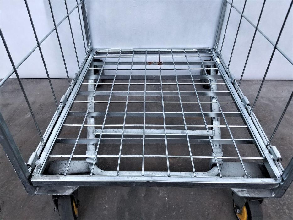 Wózek Kosz Box Transportowy Rollkontener Magazynowy Siatkowy Kurierski