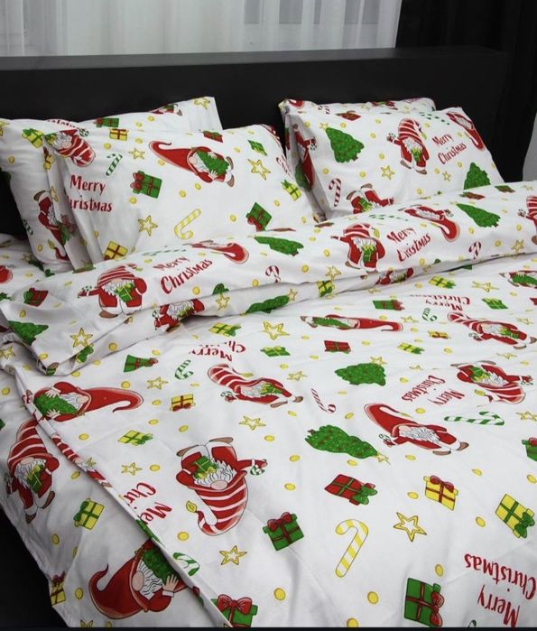 Новорічна постільна білизна бязь голд люкс