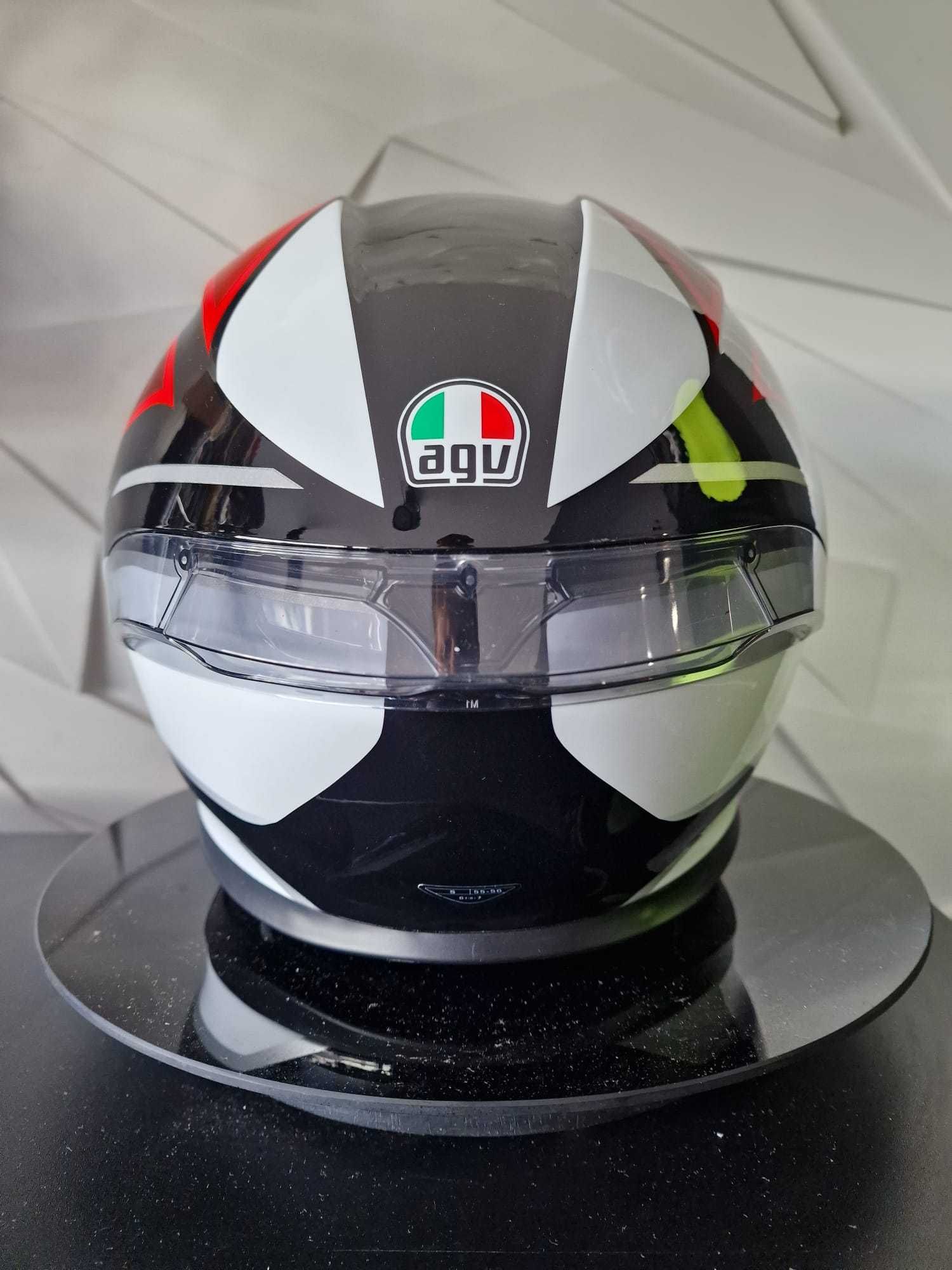 Kask motocyklowy AGV K6 S Hyphen Black/Red/White sklep, GRATISY!