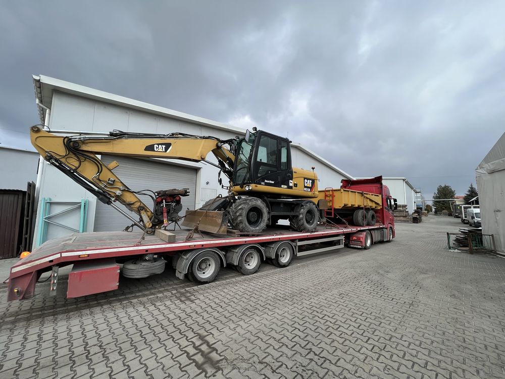 Przyczepa Möre tandem Rolnicza/budowlana 9T hydraulika do koparki