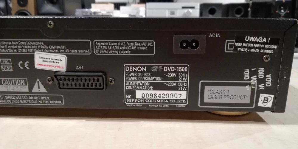 Denon DVD-1500 odtwarzacz cd/dvd uszkodzony