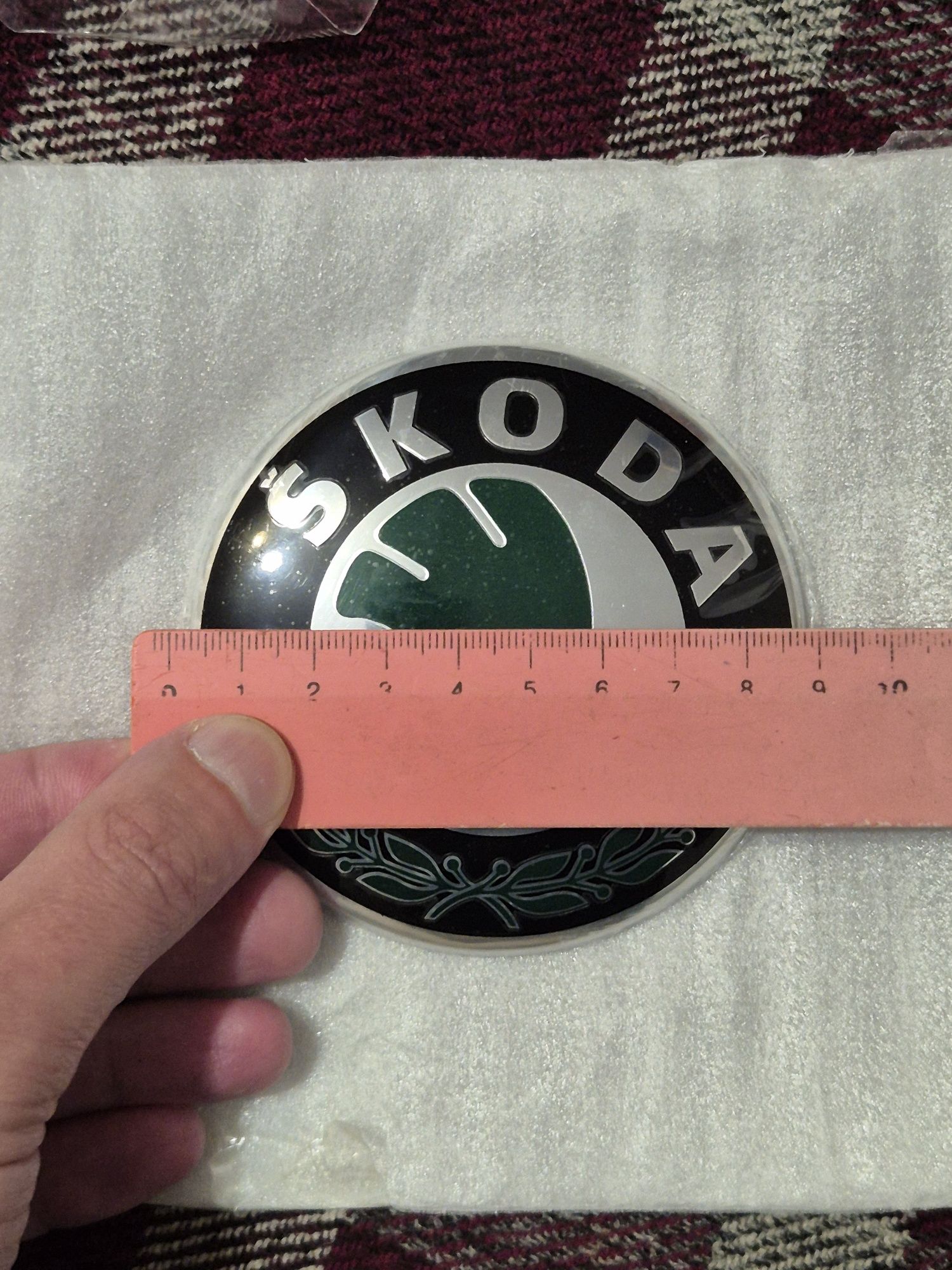 Емблема, логотип, шильдик Skoda 90 мм