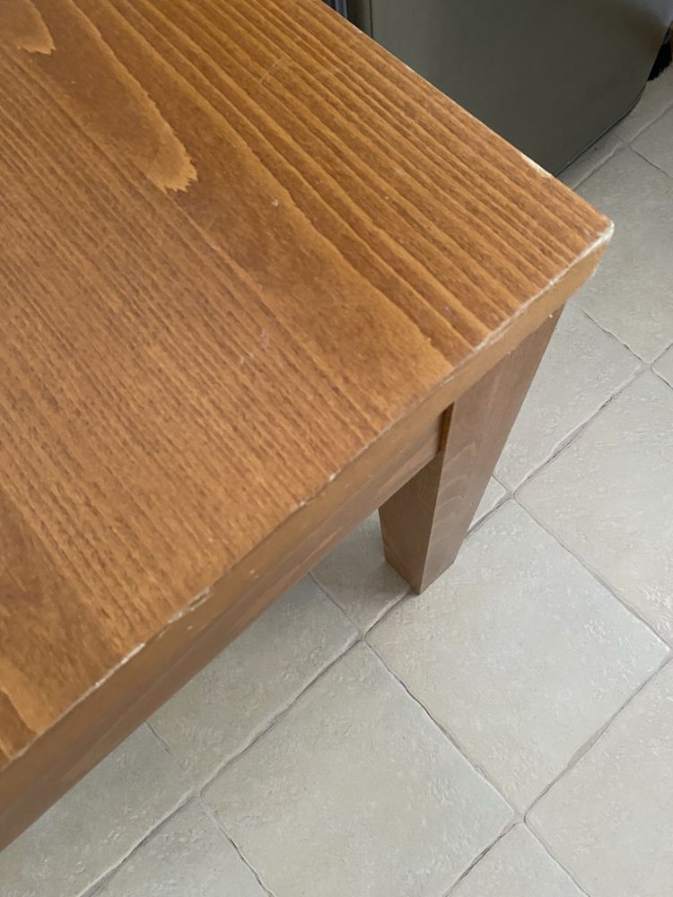 Drewniany rozkladany stol 90x120