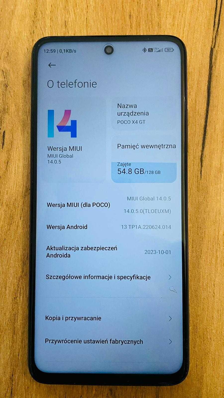 Xiaomi Poco X4 GT 8/128gb Black Gwarancja x-kom