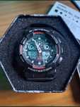 Мужские часы CASIO G-Shock GA-100-1A4ER аналоговый циферблат.