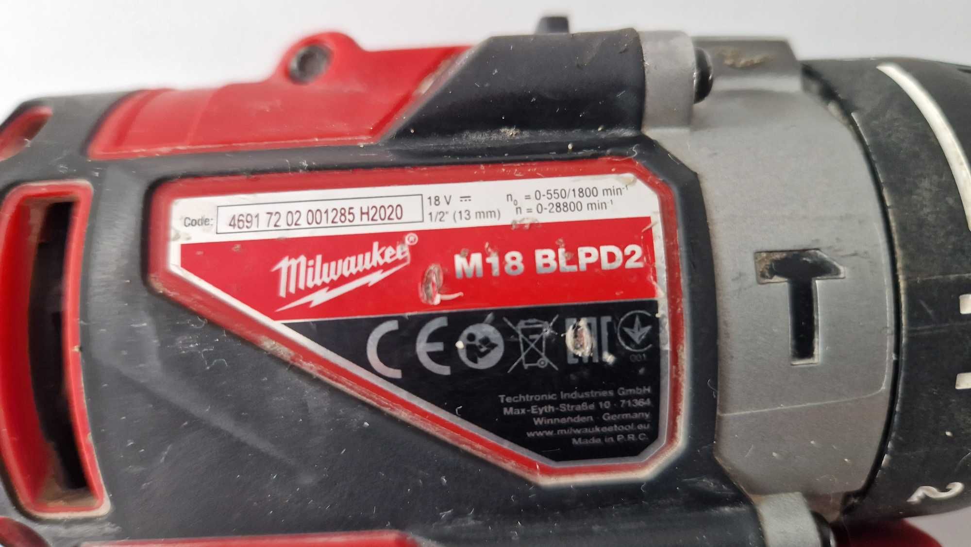 Milwaukee Zestaw Elektronarzędzi 18V.Wkretarka Mlotowiertarka.