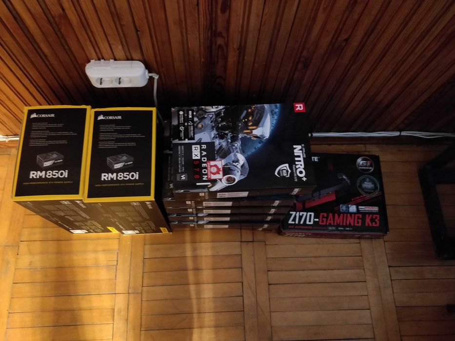 ПОШТУЧНО либо в сборе Ферма майнинг 6 SAPPHIRE Nitro+ RX570 8gb