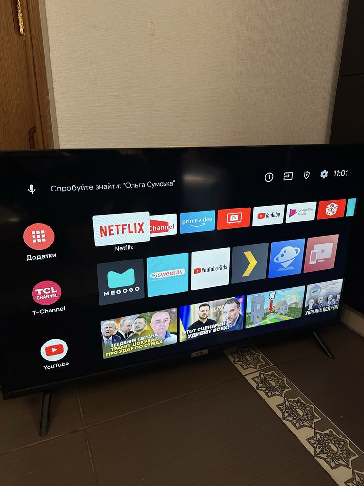 телевізор  TCL 40 діагональ андроід ТV Польша