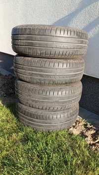 Felgi stalowe VW 5x100 z oponami letnimi Dunlop 195/65R15