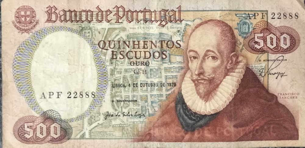 Nota 500 escudos | 4 outubro 1979