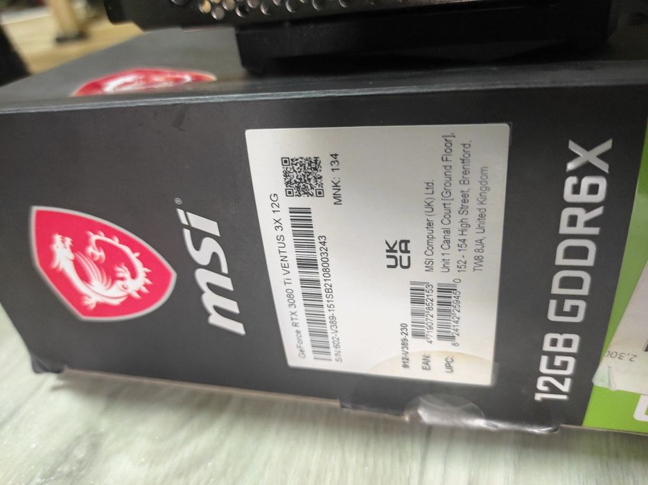 MSI GeForce RTX 3080 Ti VENTUS 3X 12G OC