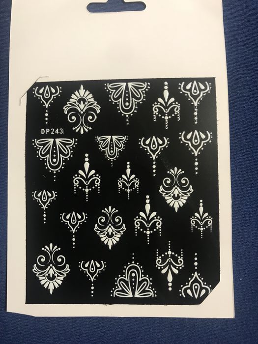 Nowe naklejki artystyczne na paznokcie wzor mandala 21 szt