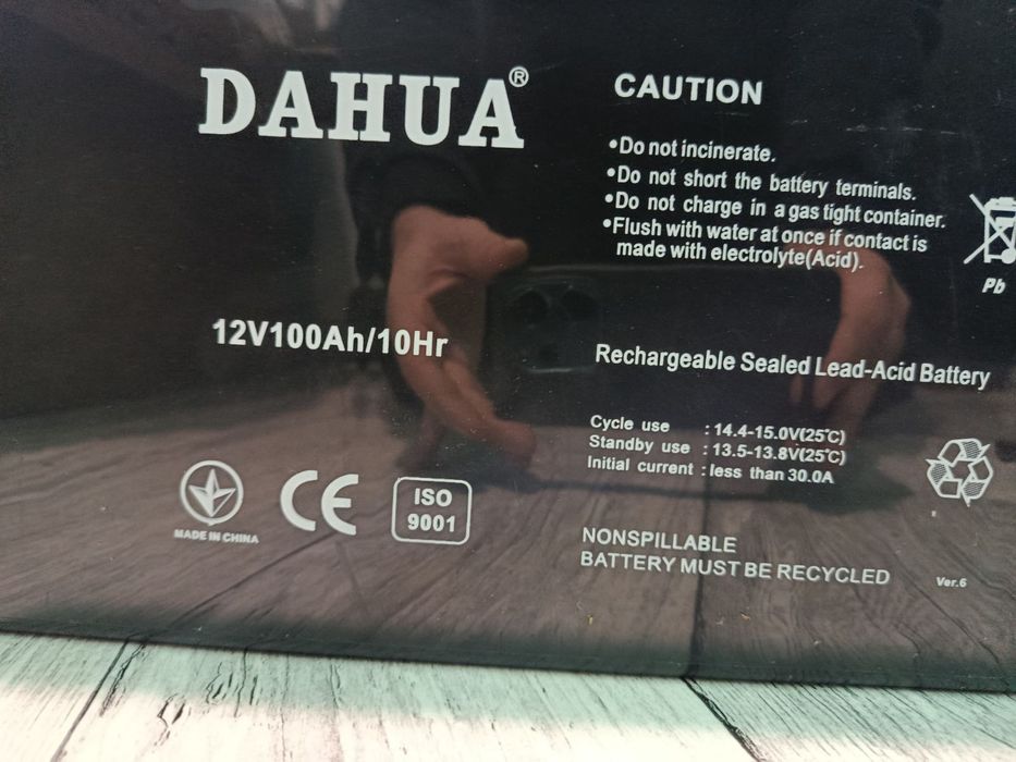 Гелевий аккумулятор Dahua 12V 100Ah /10Hr