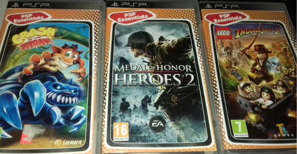 Lego indiana jones PSP, medal of honor PSP, crash PSP, sklep Tychy