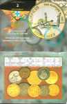 1996 - CARTEIRA BLINDADA com 8 Moedas Brilhantes Não Circuladas
