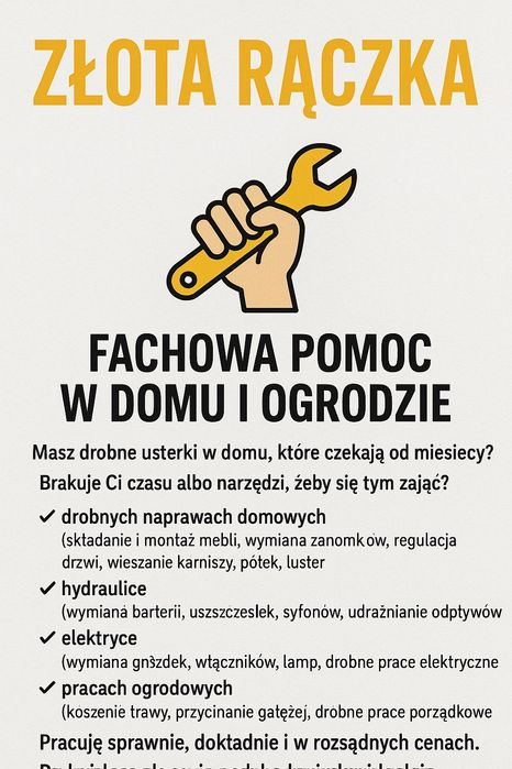 Złota Rączka – Fachowa pomoc w domu i ogrodzie