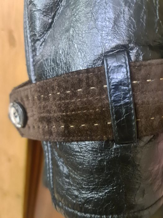 Кожаная дубленка, зимняя куртка кожаная