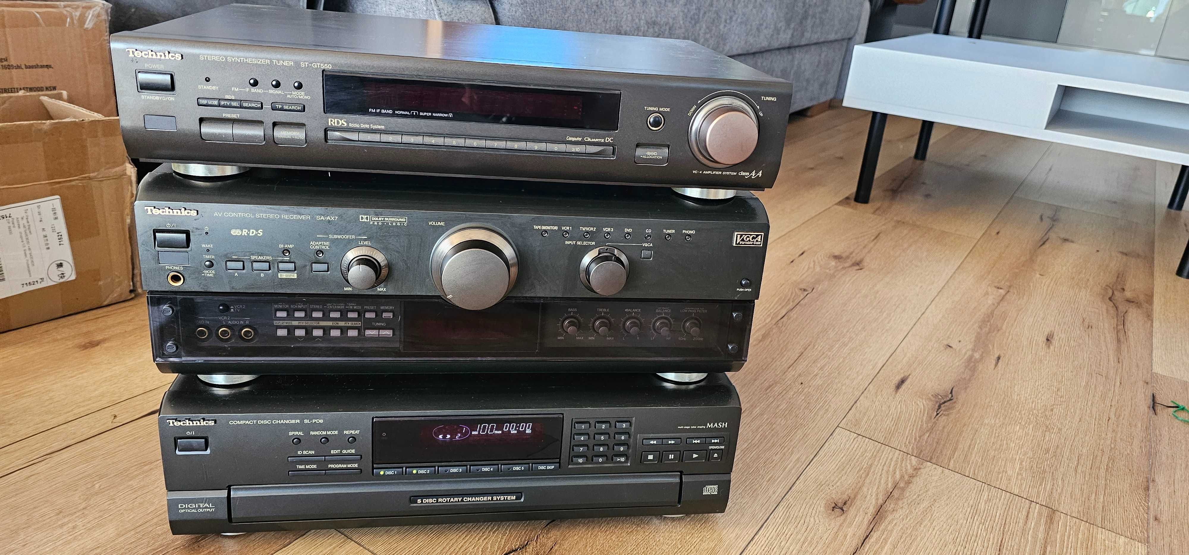 Technics ax 7 + zieniarka i radio