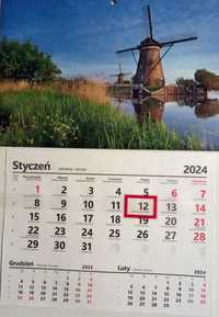 Kalendarz 2024 "Wiatraki"