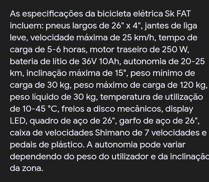 Bicicleta elétrica